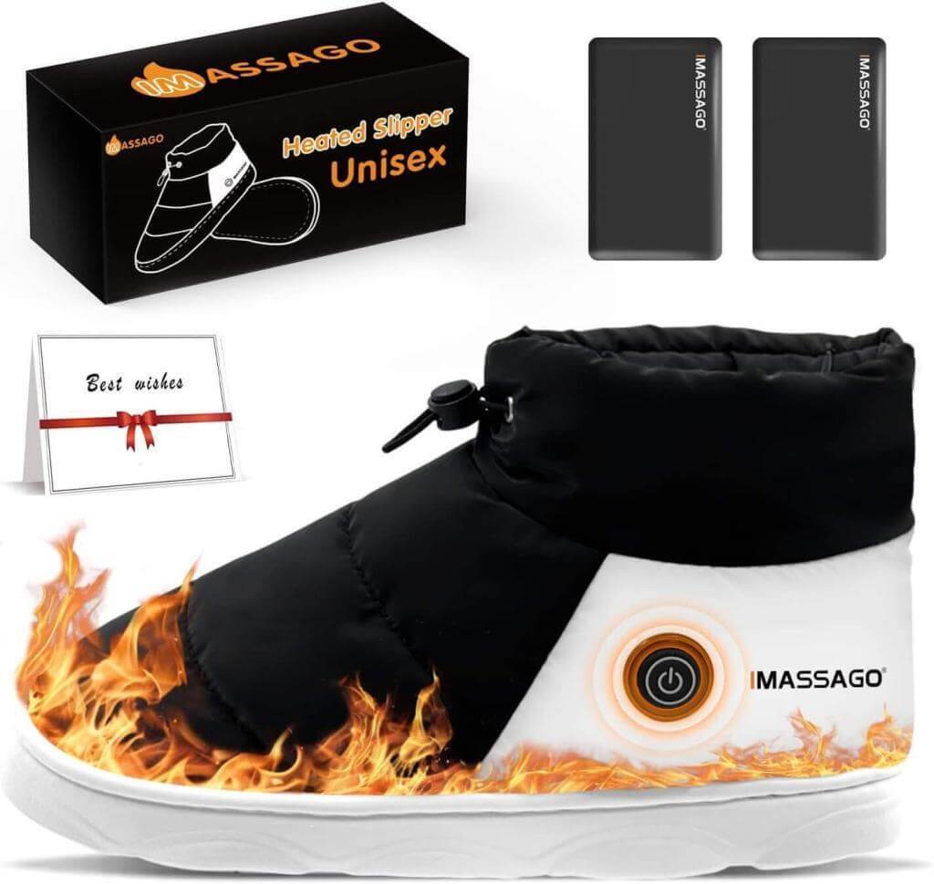 IMASSAGO Heated Slippers For Men And Women