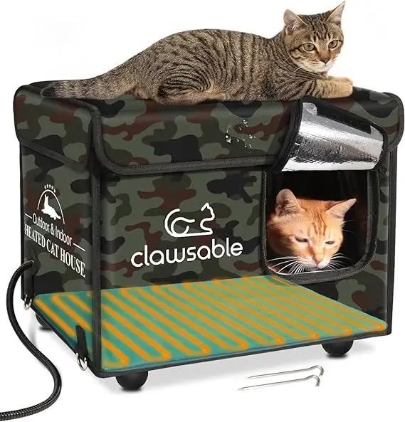 Indestructible Heated Cat House for Outdoor Cats in Winter