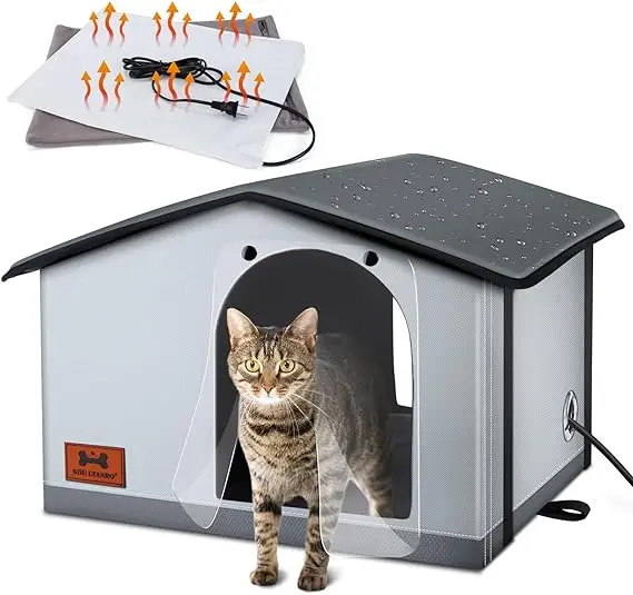 Insulated Heated Cat House Indoor