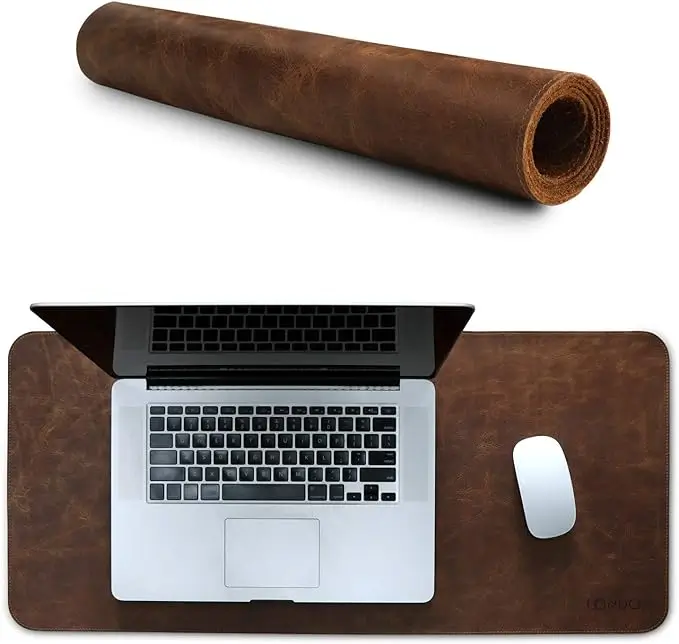 Londo Top Grain Leather Extended Mouse Pad