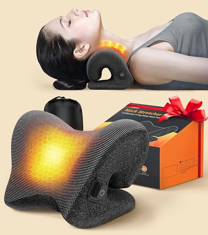 Tinhin 3S Heated Neck Stretcher for 9X Pain Relief